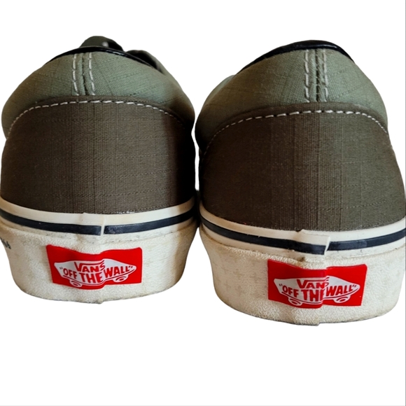 Vans olive green sneakers shoes unisex men 8.5 women 10 - Picture 2 of 14
